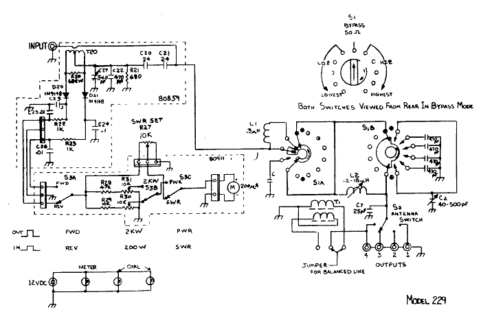 images of an antenna tuner schematic